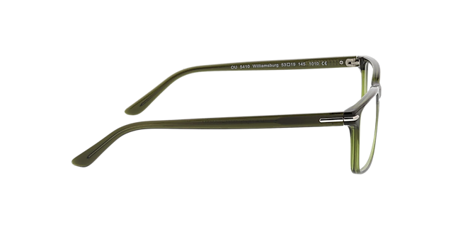 Williamsburg Crystal Dark Green KunststoffEyeglass Frames von B24, Seitenansicht