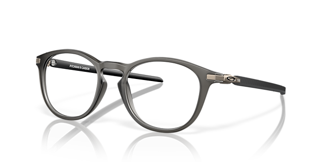 Pitchman™ R Carbon Grau Rauch satiniert KunststoffEyeglass Frames von B24, Dreiviertelansicht