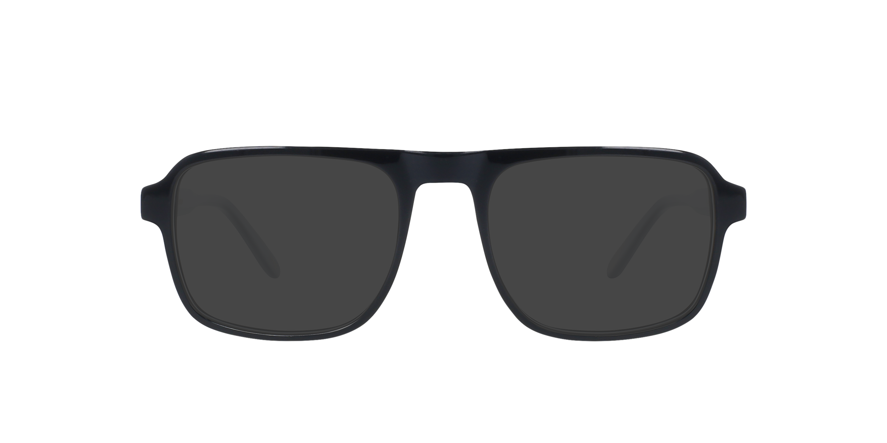 Jason Jet Black AcetaatEyeglass Frames van B24, met getinte lenzen