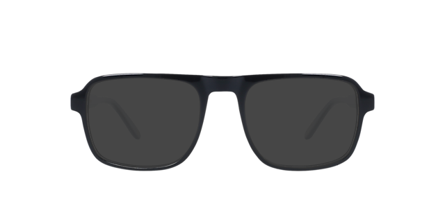 Jason Jet Black AcetaatEyeglass Frames van B24, met getinte lenzen