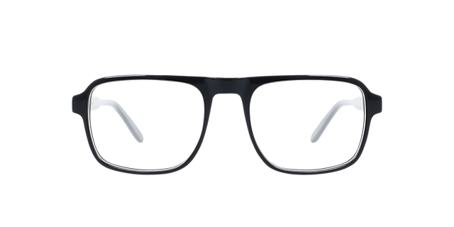 Jason Jet Black AcetaatEyeglass Frames van B24, Vooraanzicht