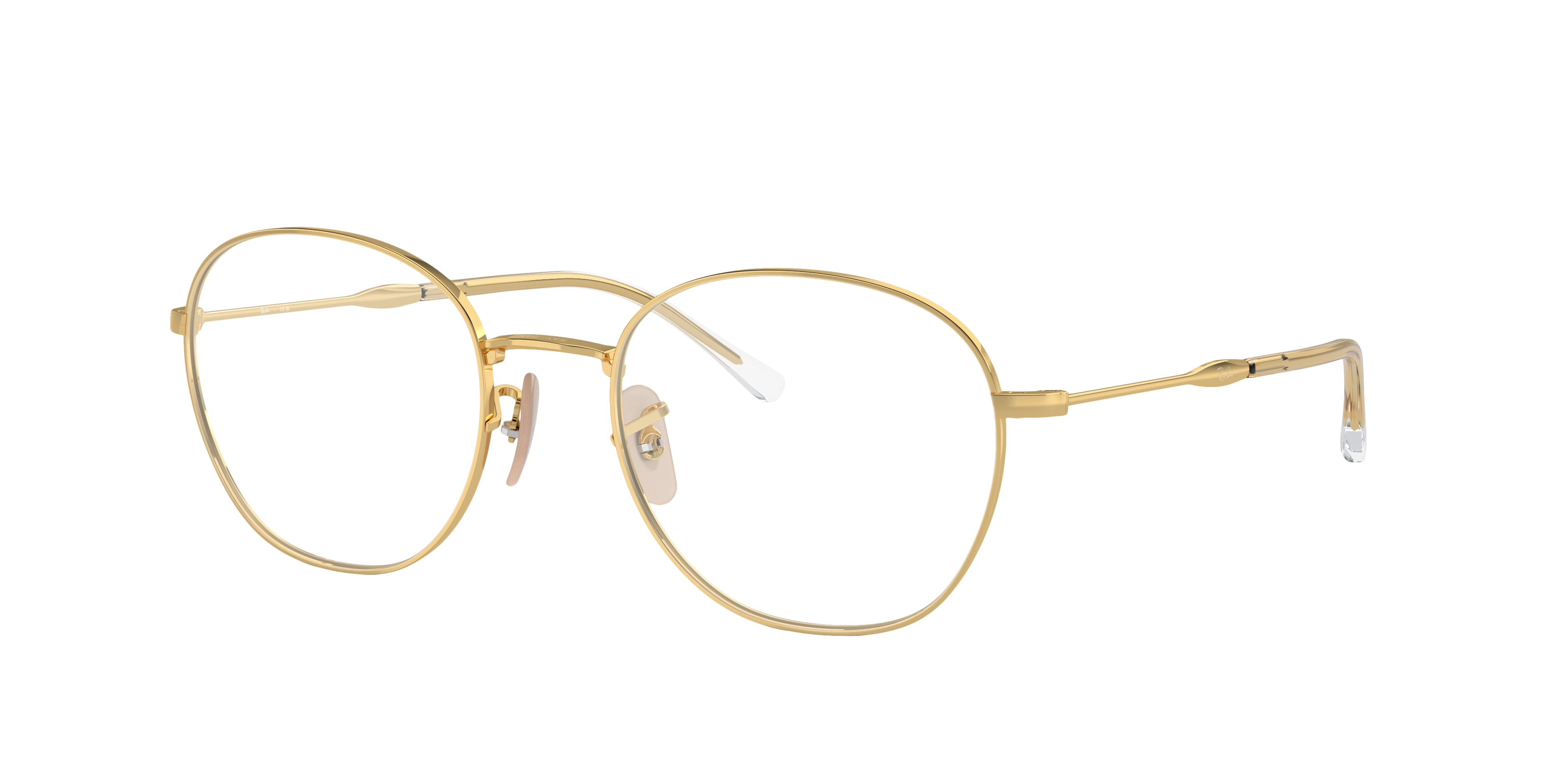 RB6509 Arista goud MetaalEyeglass Frames van B24, Hoekweergave