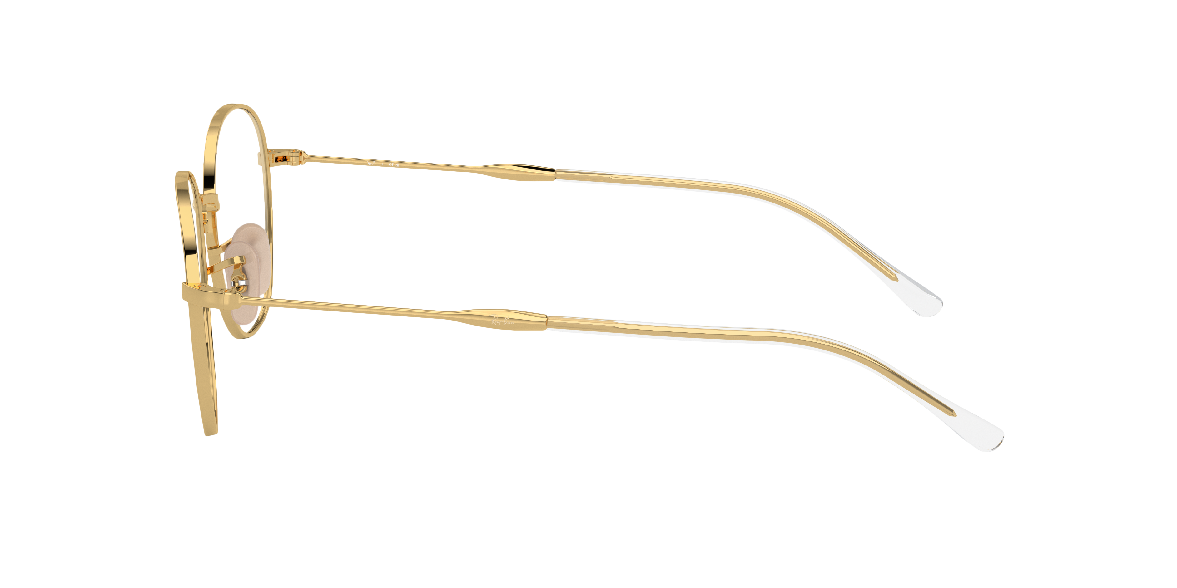 RB6509 Arista goud MetaalEyeglass Frames van B24, Zijaanzicht