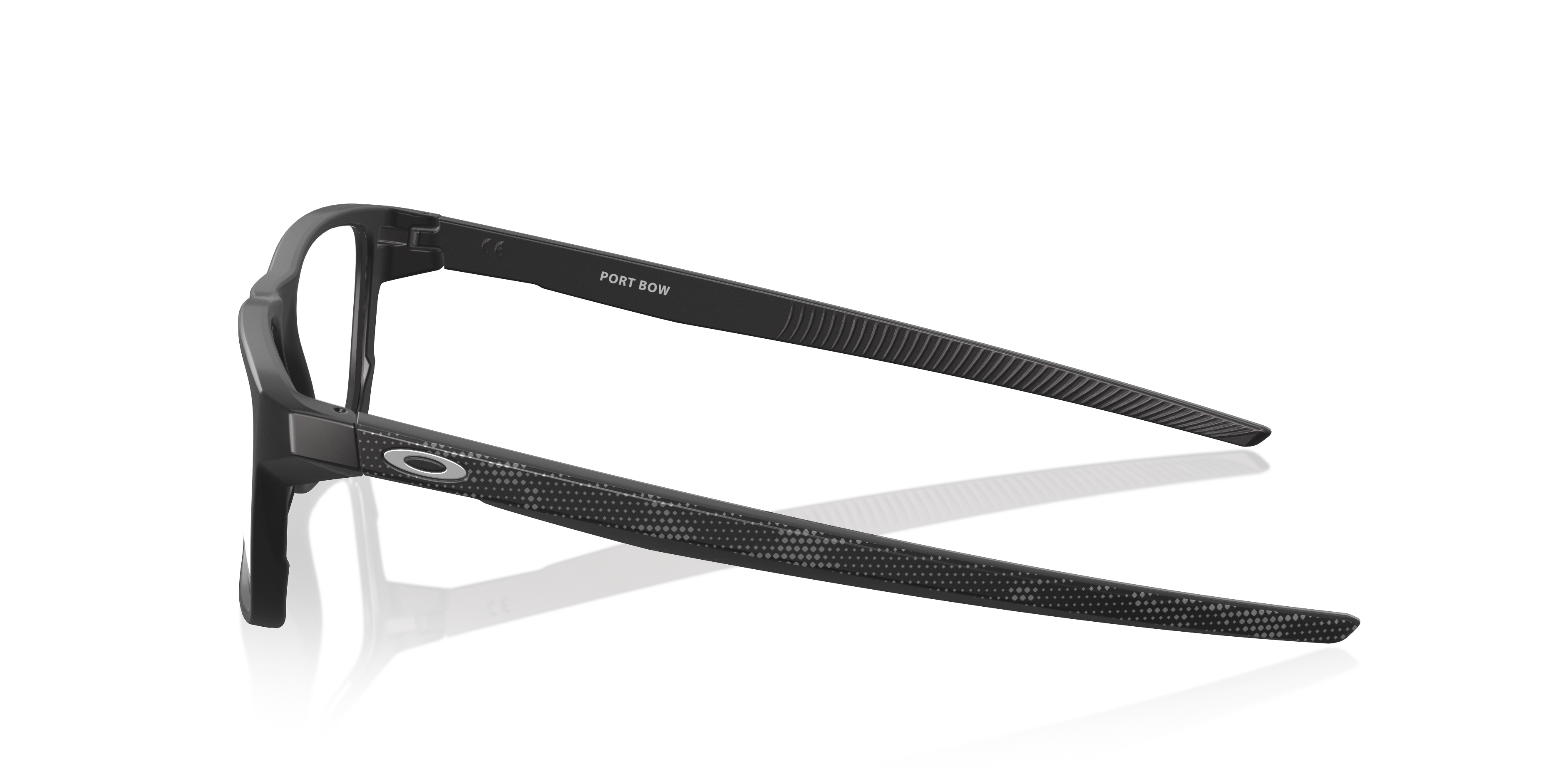 Port Bow High Resolution Collection Satijnglans zwart KunststofEyeglass Frames van B24, Zijaanzicht