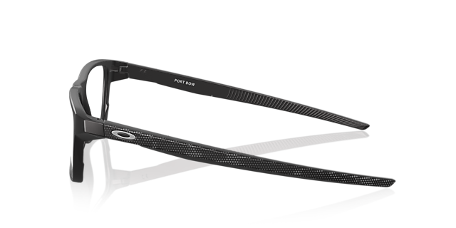 Port Bow High Resolution Collection Schwarz satiniert KunststoffEyeglass Frames von B24, Seitenansicht