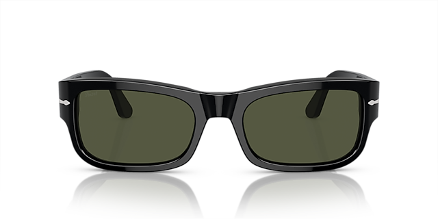 PO3326S Zwart AcetaatSunglass Frames van B24, Vooraanzicht