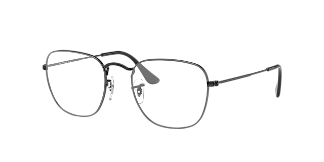 RB3857V Zwart MetaalEyeglass Frames van B24, Hoekweergave