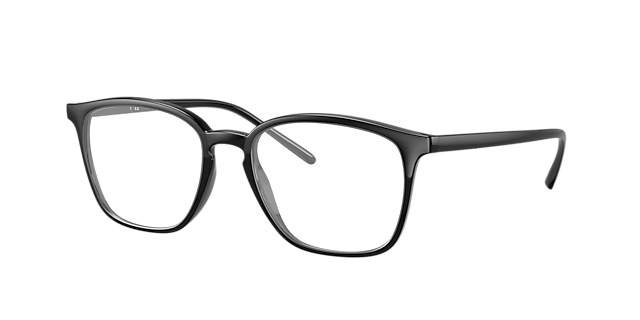 RB7185 Zwart KunststofEyeglass Frames van B24, Hoekweergave