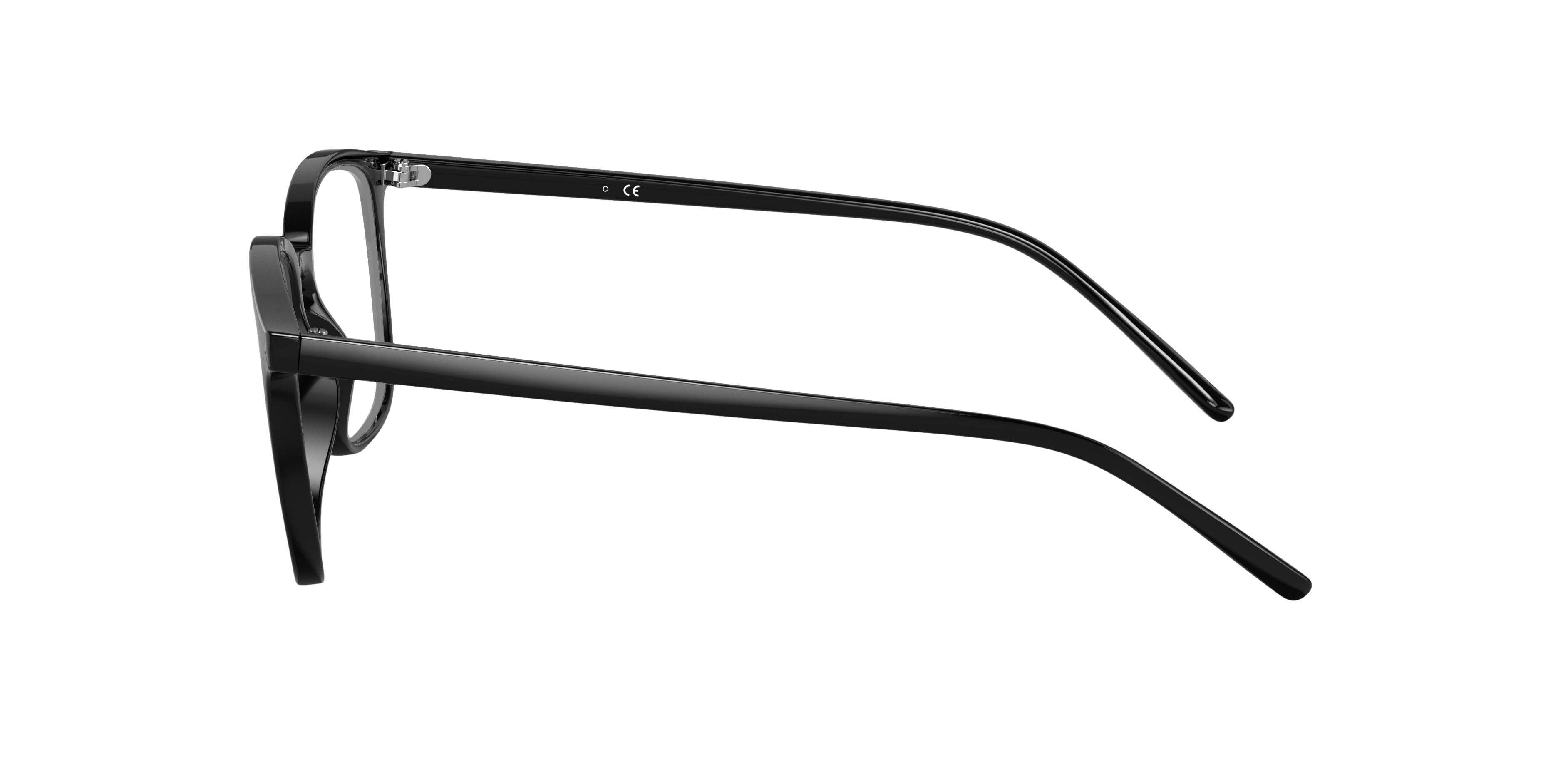 RB7185 Zwart KunststofEyeglass Frames van B24, Zijaanzicht