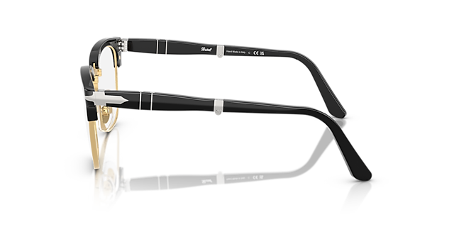 PO3375V Zwart AcetaatEyeglass Frames van B24, Zijaanzicht