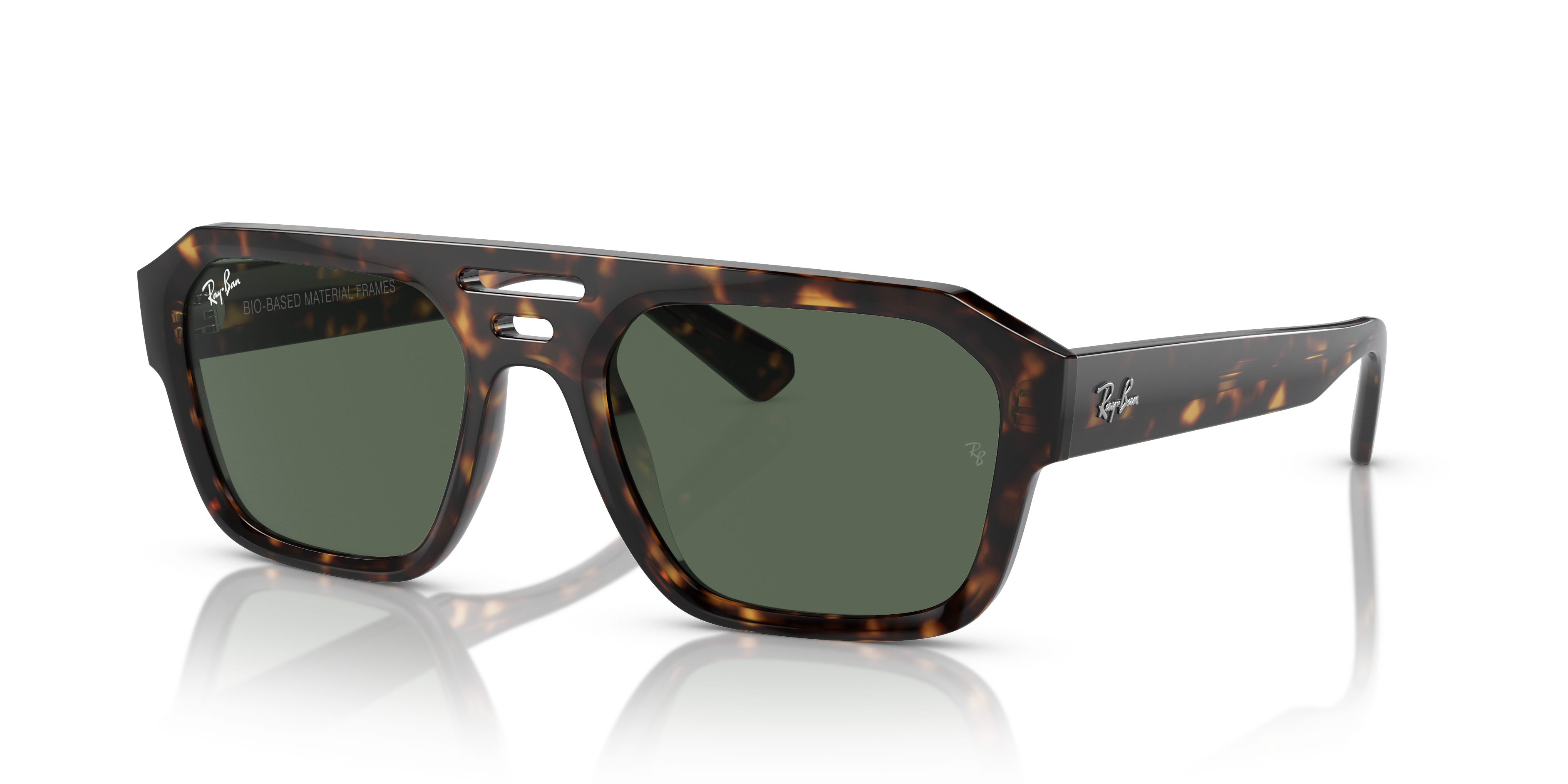 RB4397 Havana KunststofSunglass Frames van B24, Hoekweergave