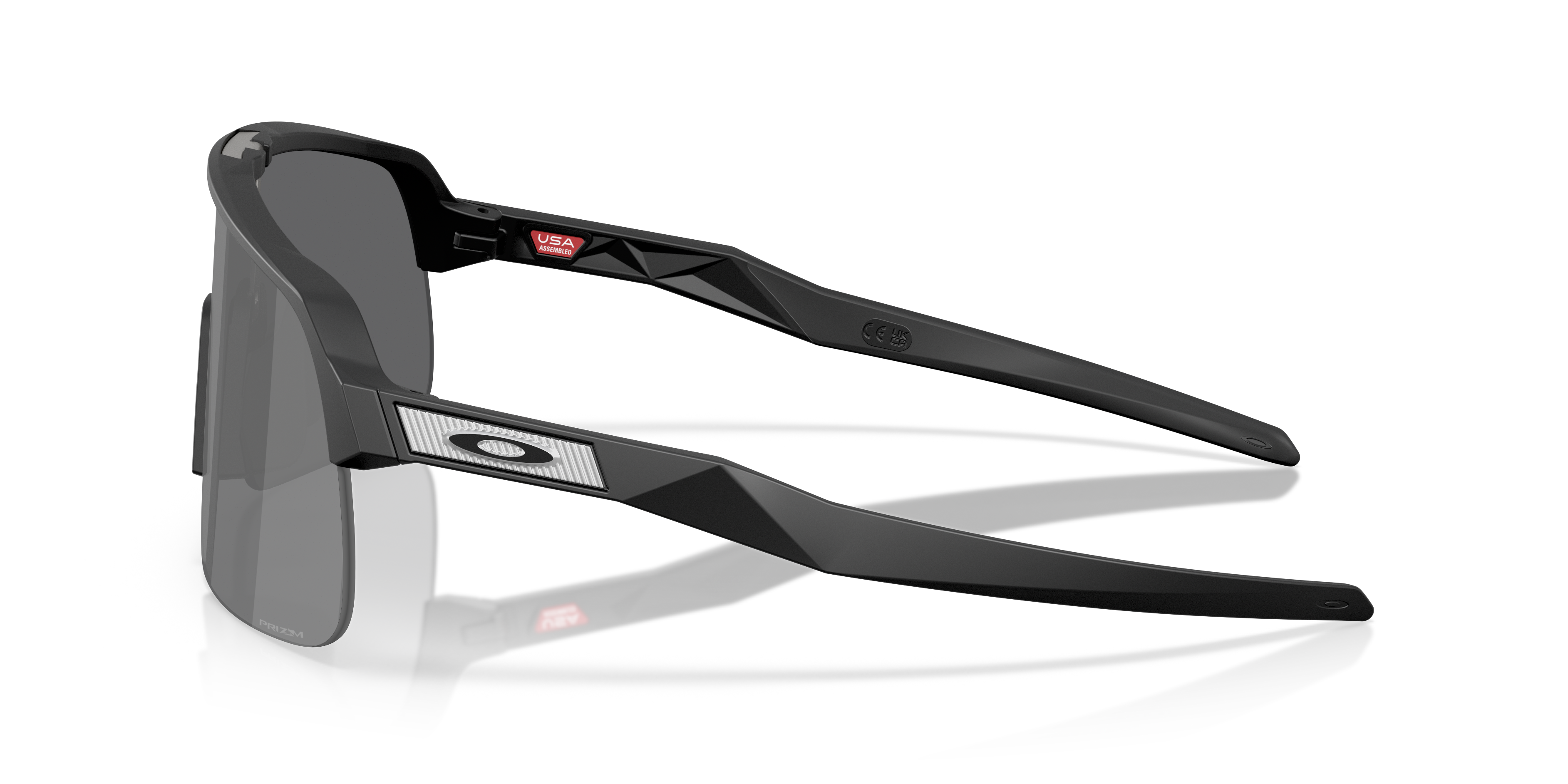 Sutro™ Lite S Matzwart KunststofSunglass Frames van B24, Zijaanzicht