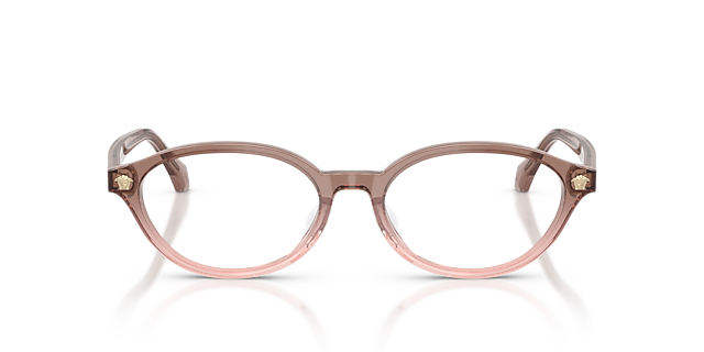 VE3393D Brown & Pink AcetaatEyeglass Frames van B24, Vooraanzicht