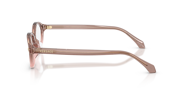 VE3393D Brown & Pink AcetaatEyeglass Frames van B24, Zijaanzicht