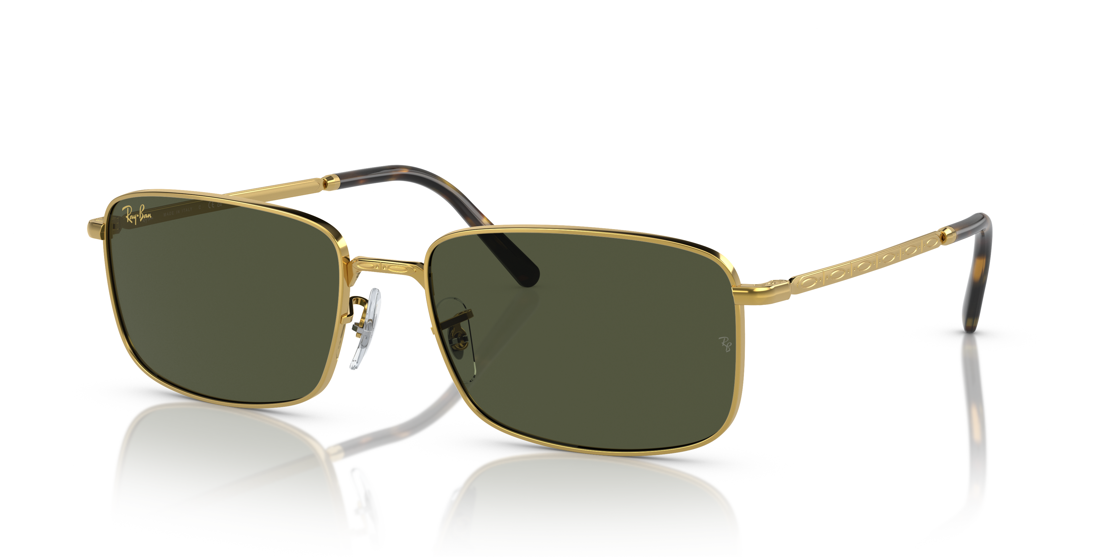 RB3717 Gold MetallSunglass Frames von B24, Dreiviertelansicht