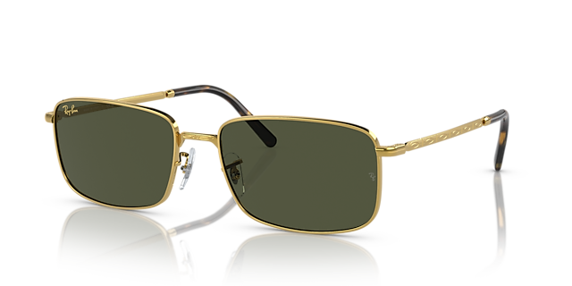 RB3717 Gold MetallSunglass Frames von B24, Dreiviertelansicht
