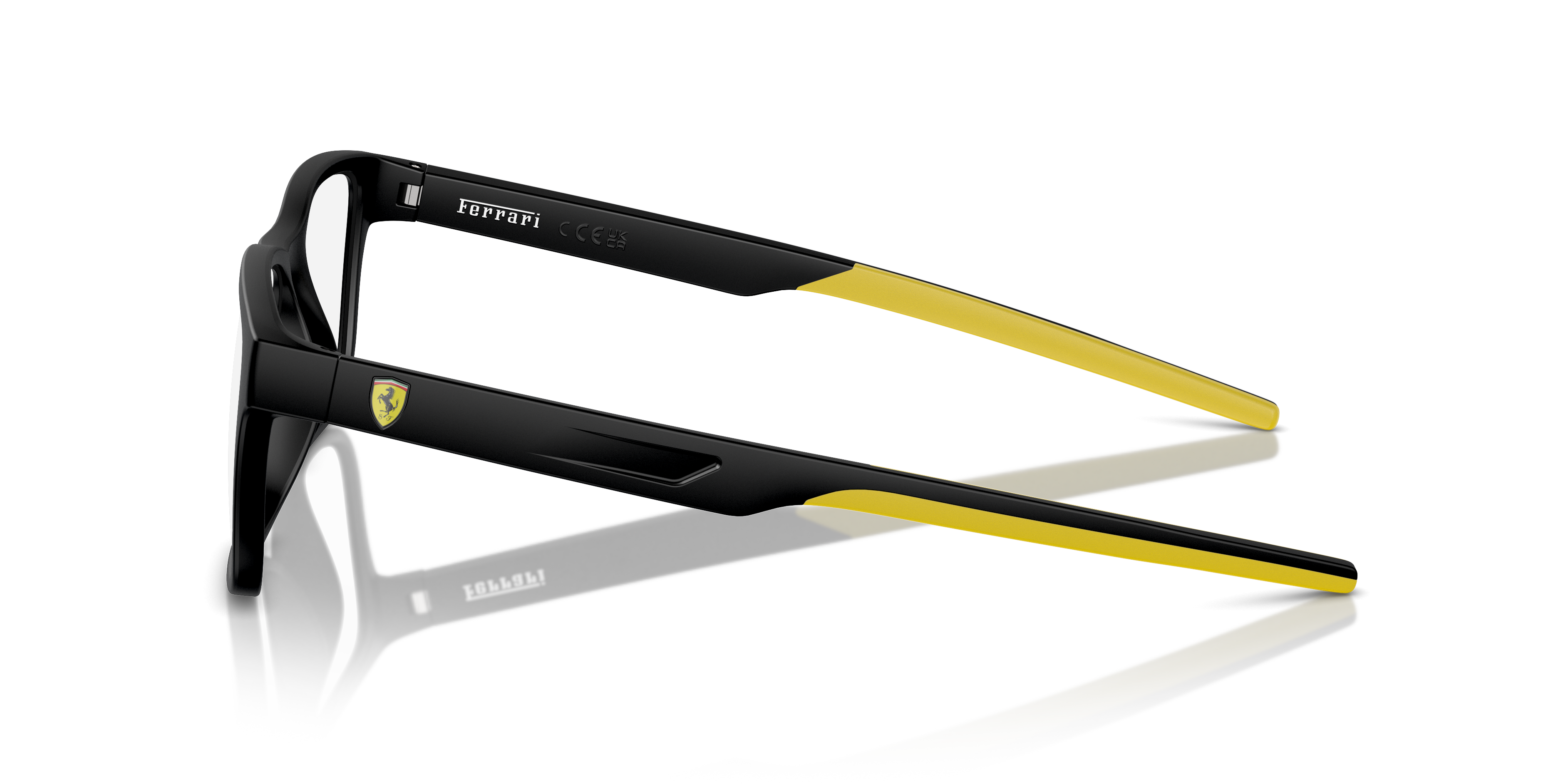 FZ8003U Matt Schwarz KunststoffEyeglass Frames von B24, Seitenansicht