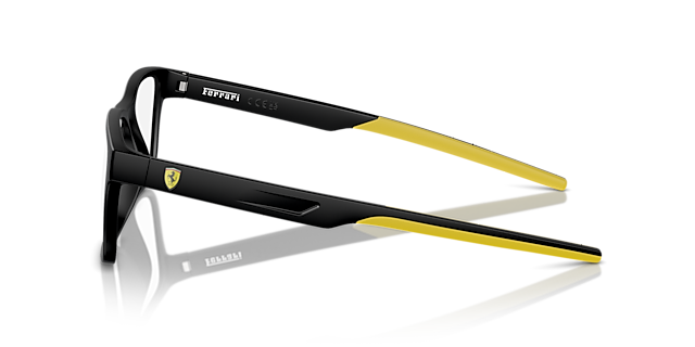 FZ8003U Matzwart KunststofEyeglass Frames van B24, Zijaanzicht