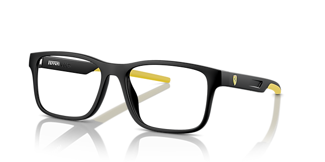 FZ8003U Matzwart KunststofEyeglass Frames van B24, Hoekweergave