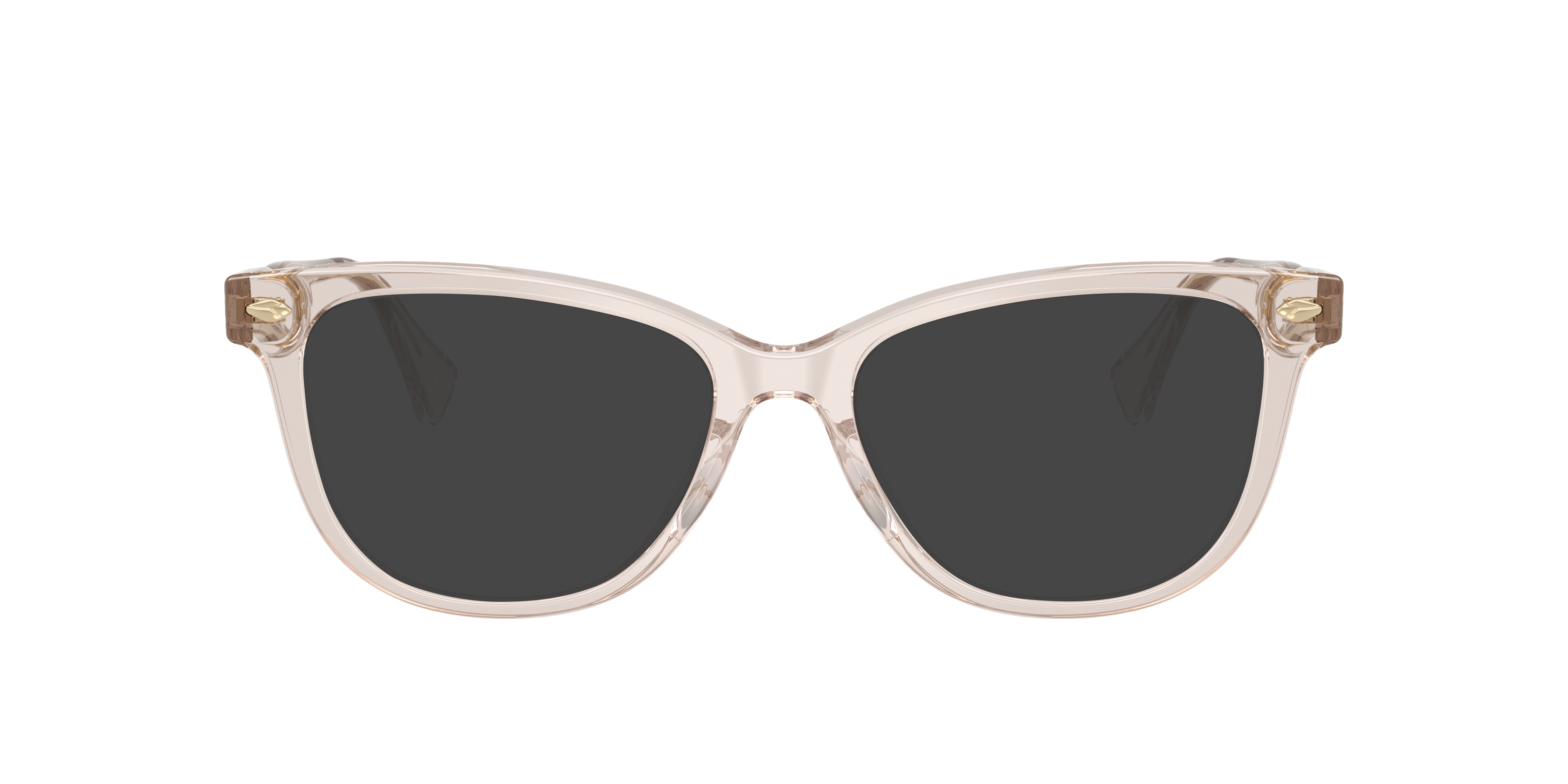 RA7189U Beige Transparent AcetaatEyeglass Frames van B24, met getinte lenzen