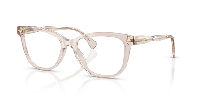 RA7189U Beige Transparent AcetaatEyeglass Frames van B24, Hoekweergave