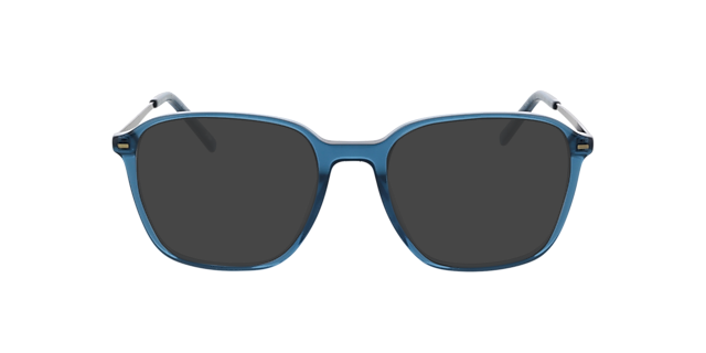 Brandon Kristal blauw  &  mat gunmetal AcetaatEyeglass Frames van B24, met getinte lenzen