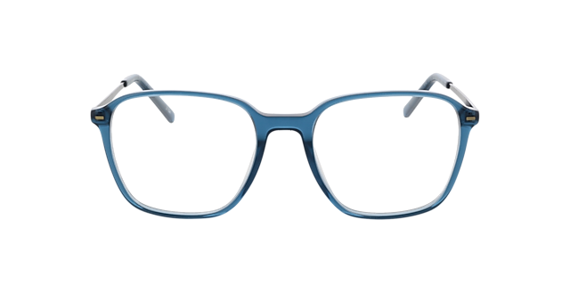 Brandon Kristal blauw  &  mat gunmetal AcetaatEyeglass Frames van B24, Vooraanzicht