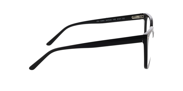 Beverly Zwart AcetaatEyeglass Frames van B24, Zijaanzicht