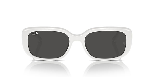 RB4421D Wit KunststofSunglass Frames van B24, Vooraanzicht