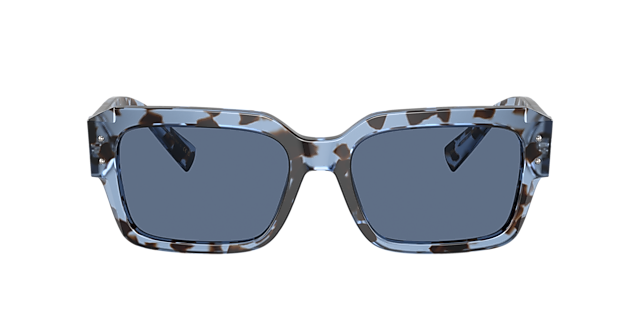DG4460 Havana Blue AcetatSunglass Frames von B24, mit getönten Gläsern
