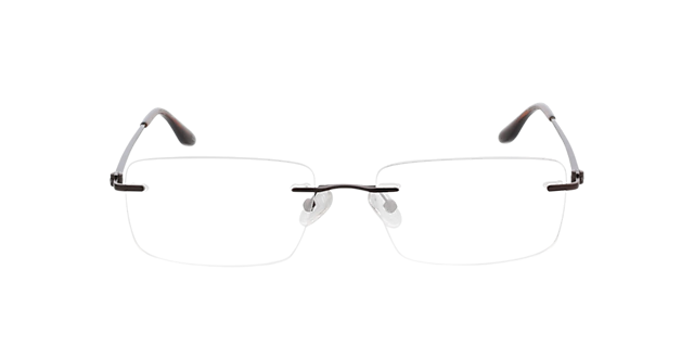 Brentwood Matt Brown MetallEyeglass Frames von B24, Vorderansicht