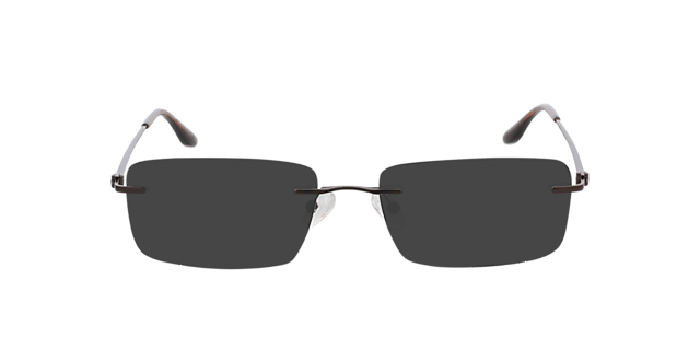 Brentwood Matt Brown MetallEyeglass Frames von B24, mit getönten Gläsern
