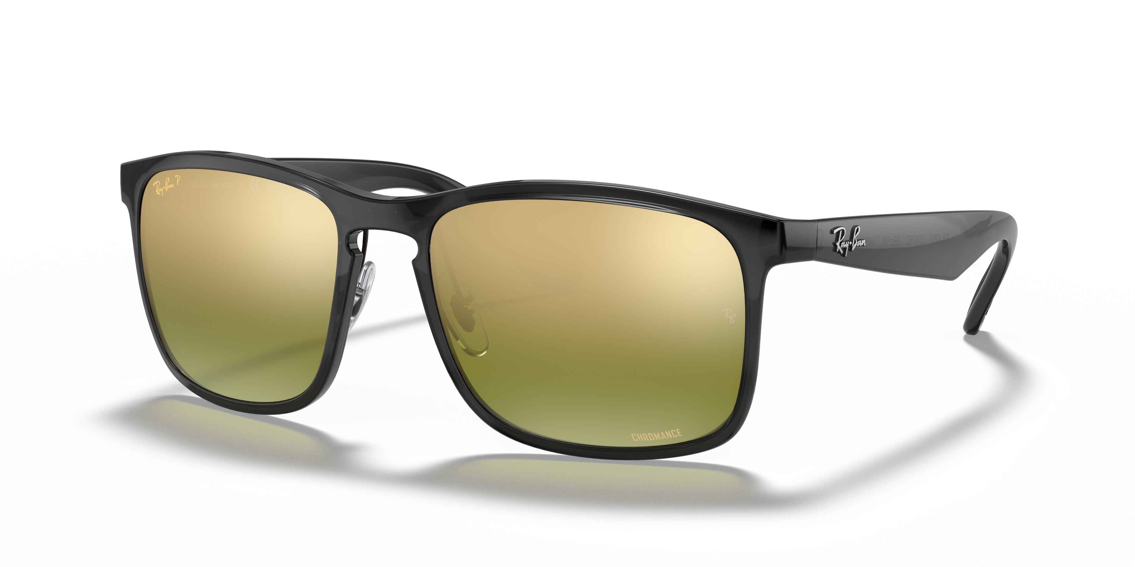 RB4264 Grijs KunststofSunglass Frames van B24, Hoekweergave