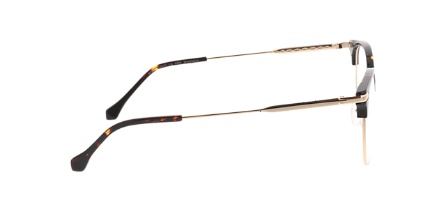 Wimbledon Gold  &  Brown MetallEyeglass Frames von B24, Seitenansicht