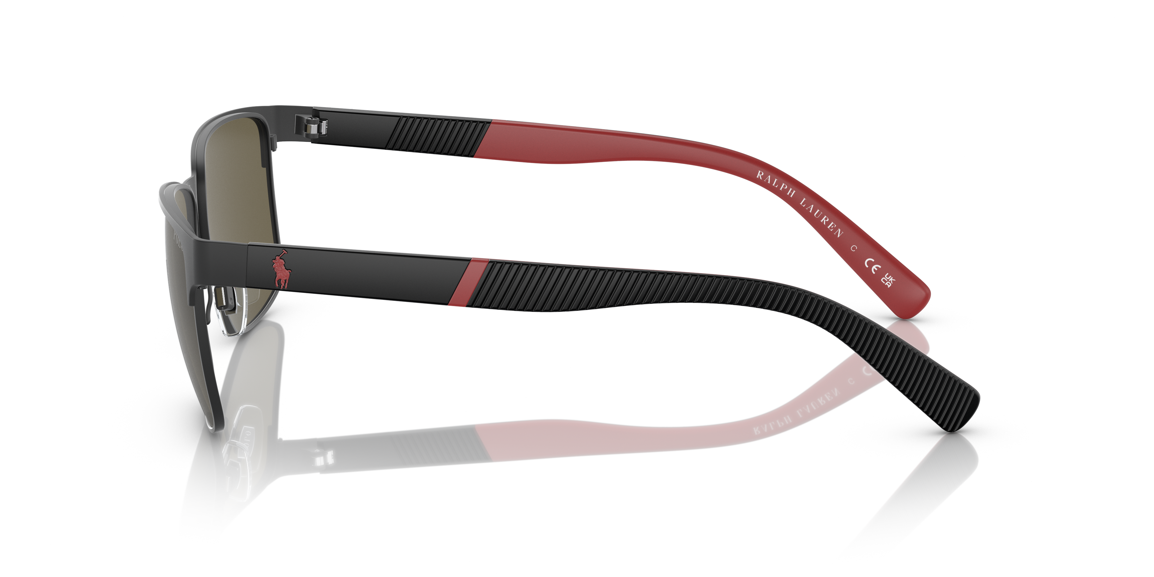 PH3143 Matzwart MetaalSunglass Frames van B24, Zijaanzicht