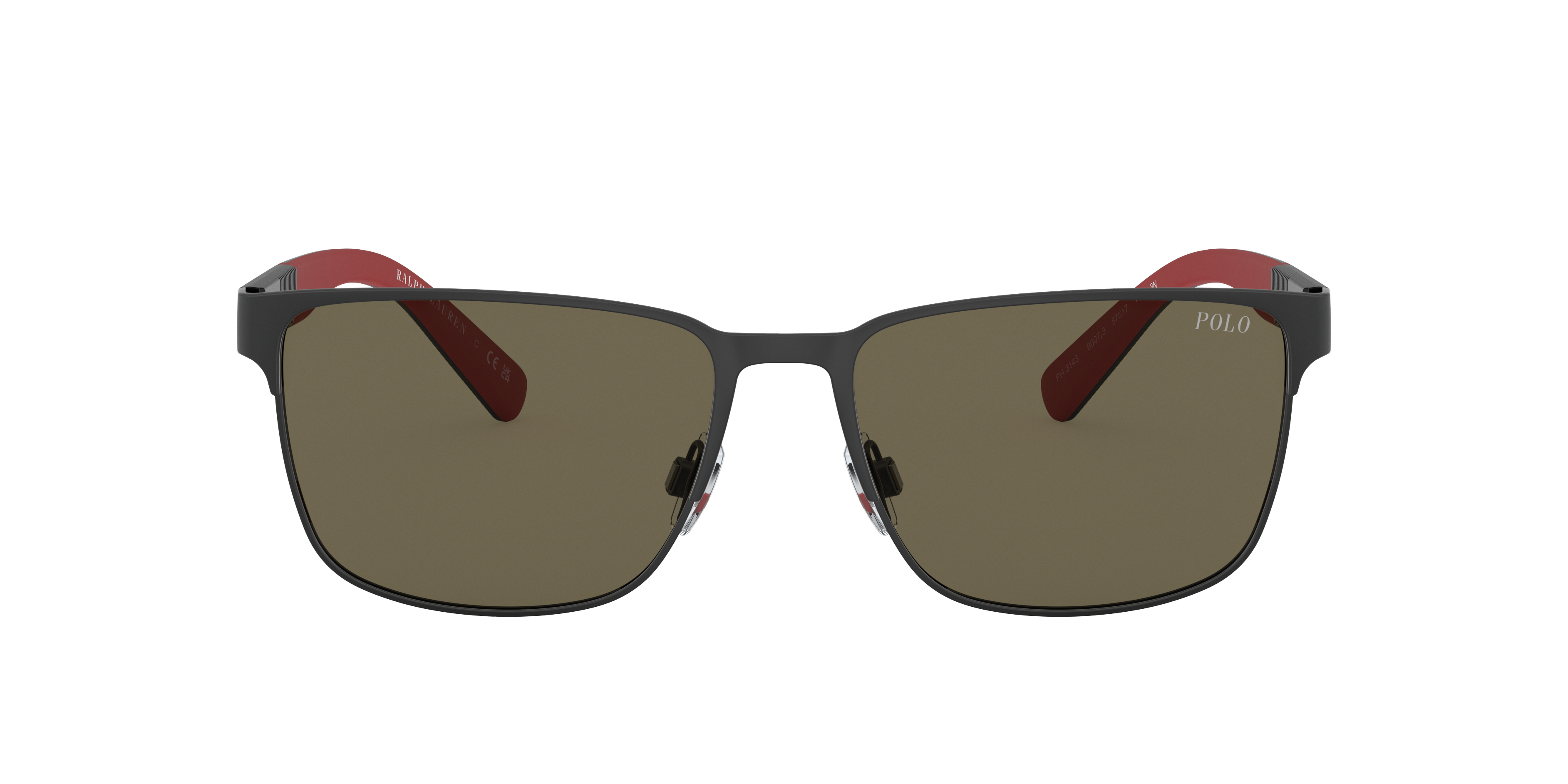PH3143 Matzwart MetaalSunglass Frames van B24, met getinte lenzen