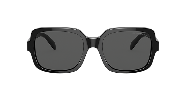 EA4195 Glanzend zwart AcetaatSunglass Frames van B24, met getinte lenzen