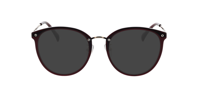 Charlotte Rood & goud AcetaatEyeglass Frames van B24, met getinte lenzen