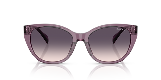 RA5324U Shiny Transparent Violet AcetatSunglass Frames von B24, Vorderansicht