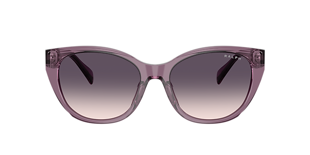 RA5324U Shiny Transparent Violet AcetatSunglass Frames von B24, mit getönten GlÀsern