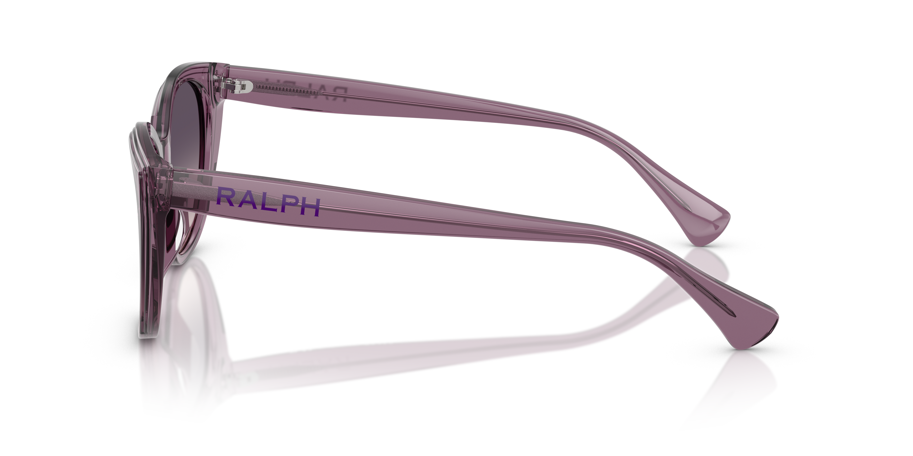 RA5324U Shiny Transparent Violet AcetaatSunglass Frames van B24, Zijaanzicht