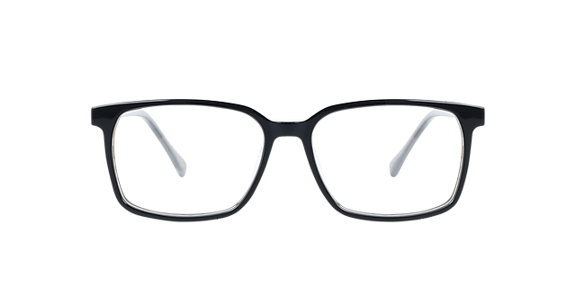 Mondrian Jet Black AcetaatEyeglass Frames van B24, Vooraanzicht