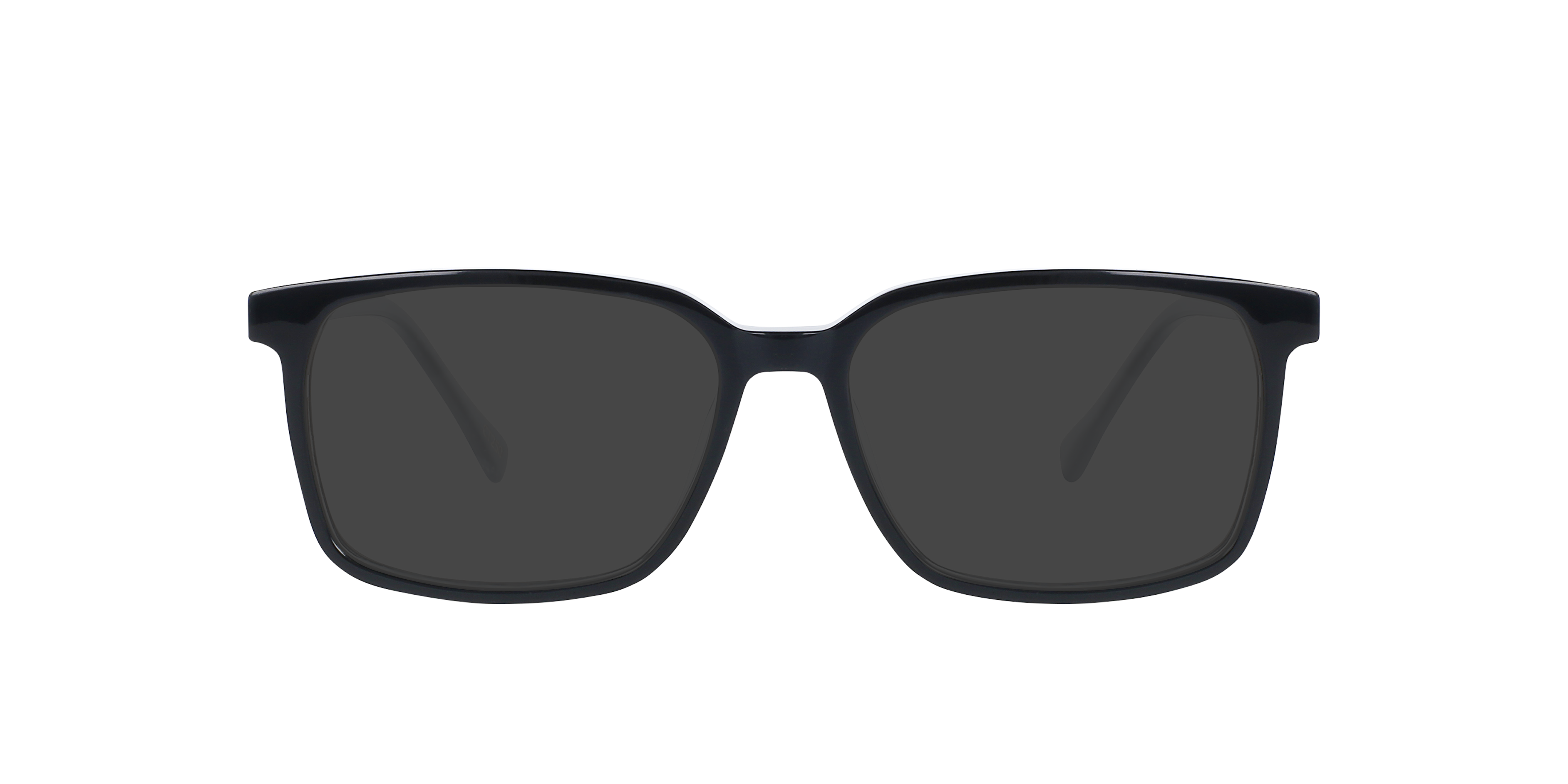 Mondrian Jet Black AcetaatEyeglass Frames van B24, met getinte lenzen