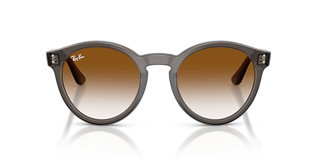 RBR0505S Transparent Dark Grey KunststoffSunglass Frames von B24, Vorderansicht