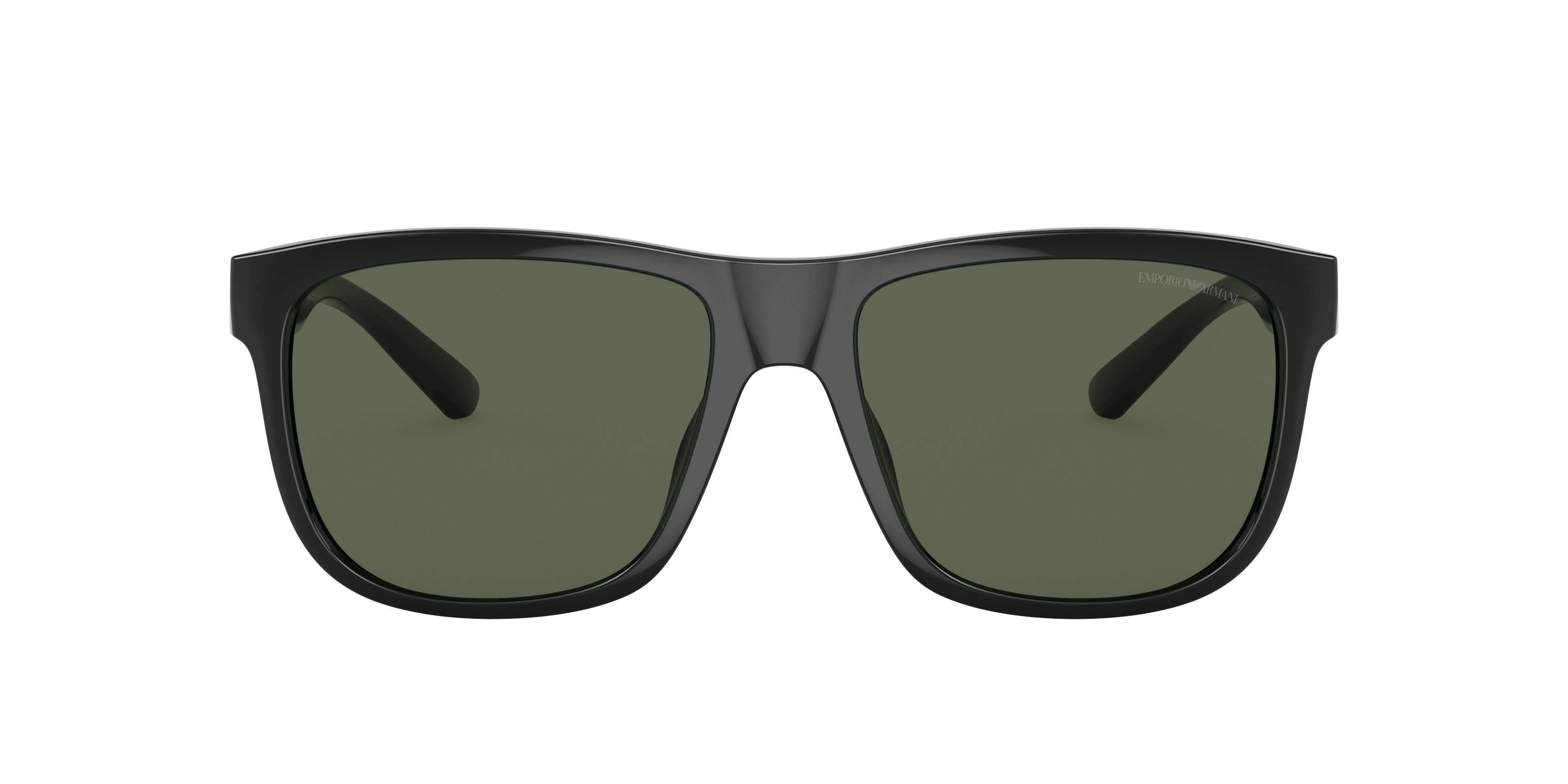 EA4182U Schwarz glänzend KunststoffSunglass Frames von B24, mit getönten Gläsern