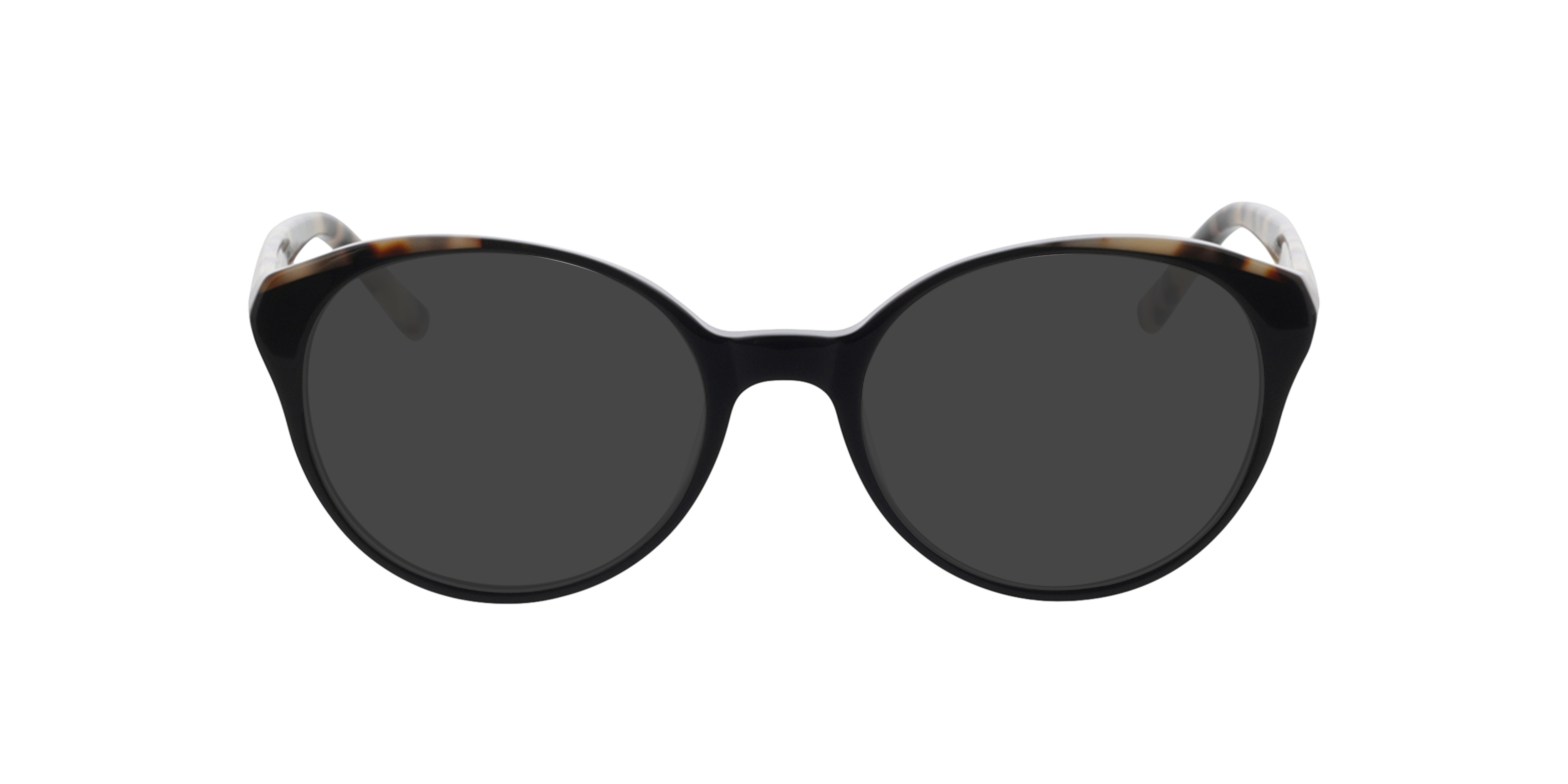 Erica Zwart  &  wit Havana AcetaatEyeglass Frames van B24, met getinte lenzen