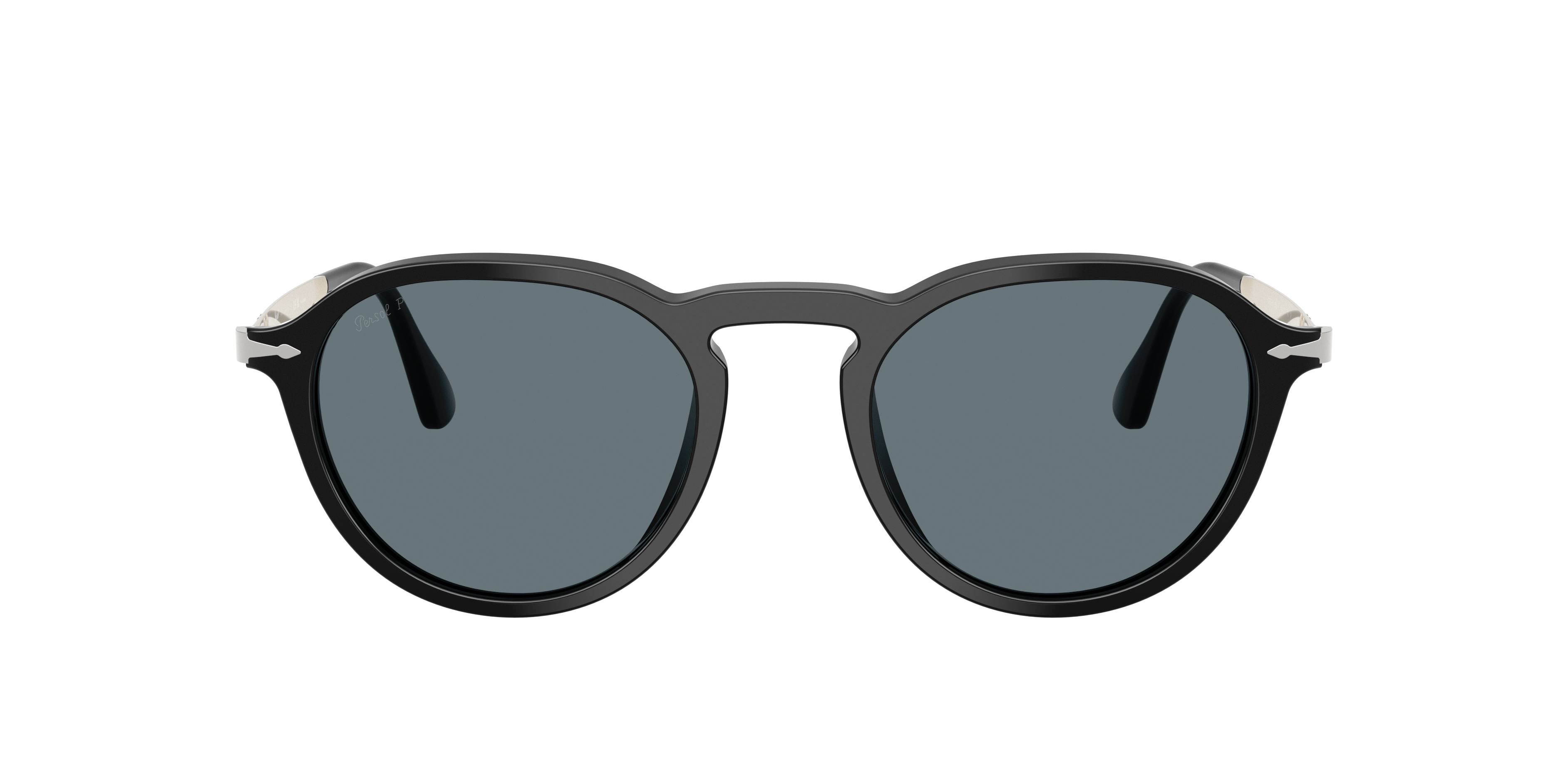 PO3383S Zwart AcetaatSunglass Frames van B24, met getinte lenzen