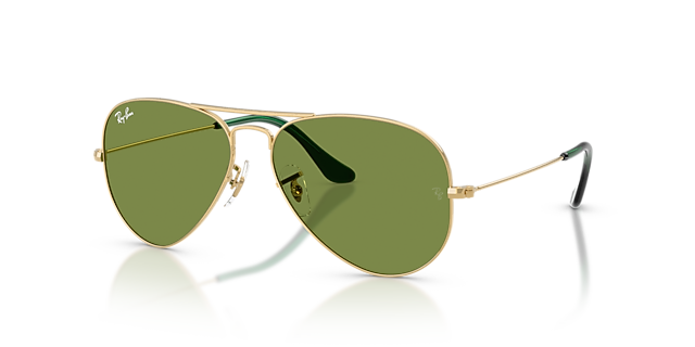 RB3025 Arista Gold MetallSunglass Frames von B24, Dreiviertelansicht