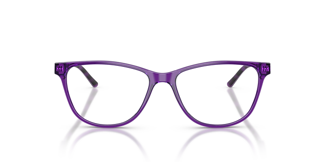 AX3047 Shiny Violet KunststofEyeglass Frames van B24, Vooraanzicht