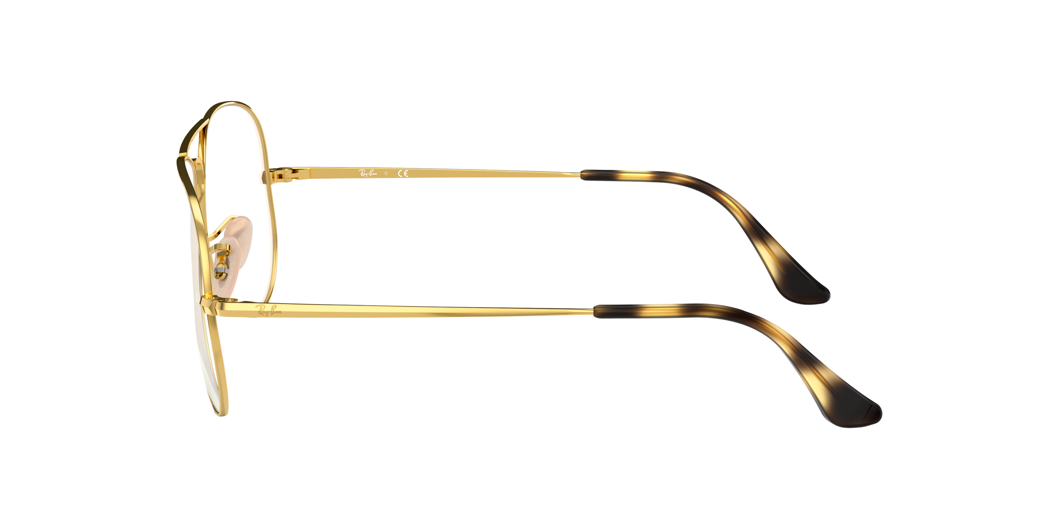 RB6489 Arista goud MetaalEyeglass Frames van B24, Zijaanzicht